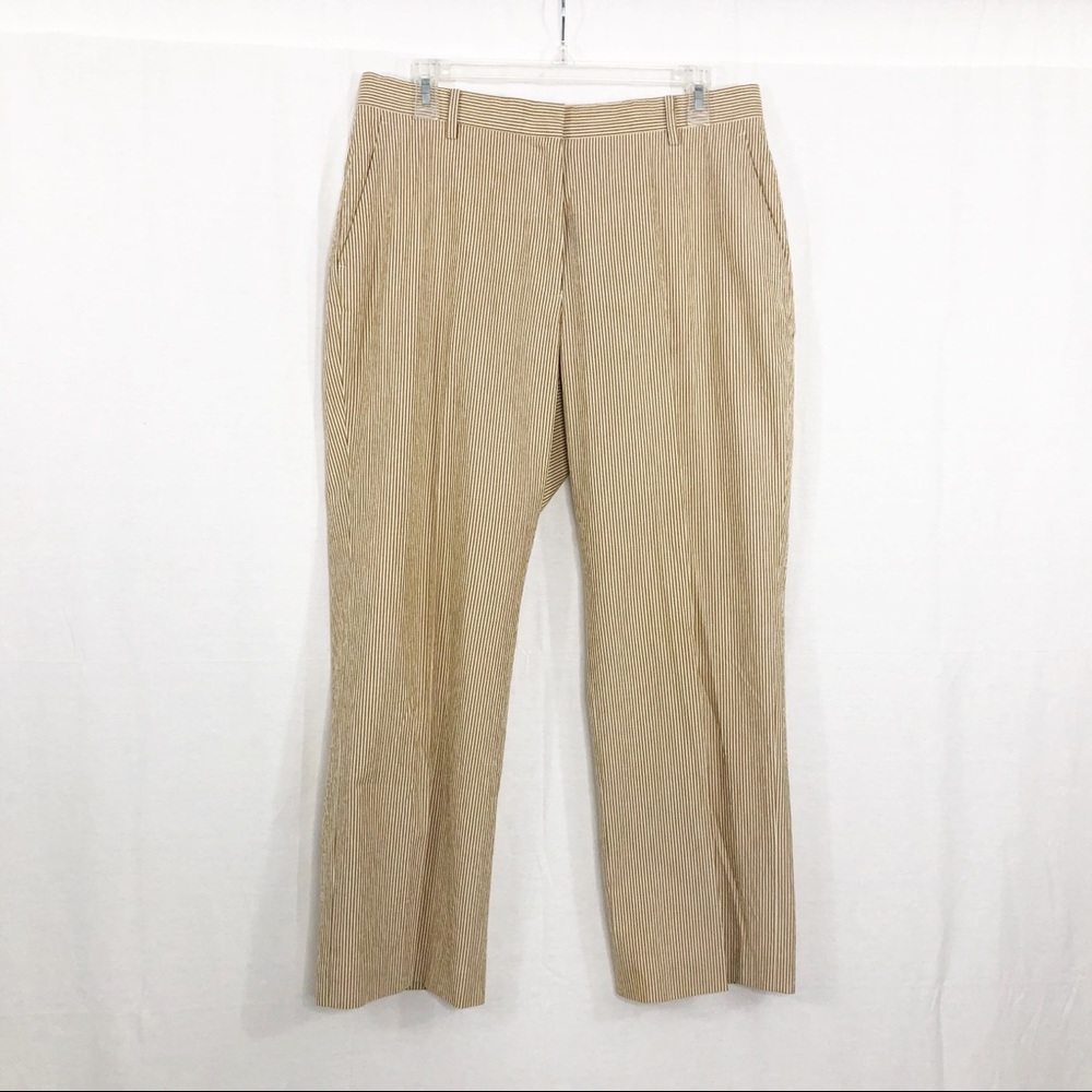 Brooks Brothers Seer Suckers Striped Pants, Size 12, Tan